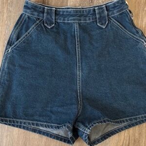 rudy jude • camp shorts indigo denim high waist RJ1 sustainable jeans summer
